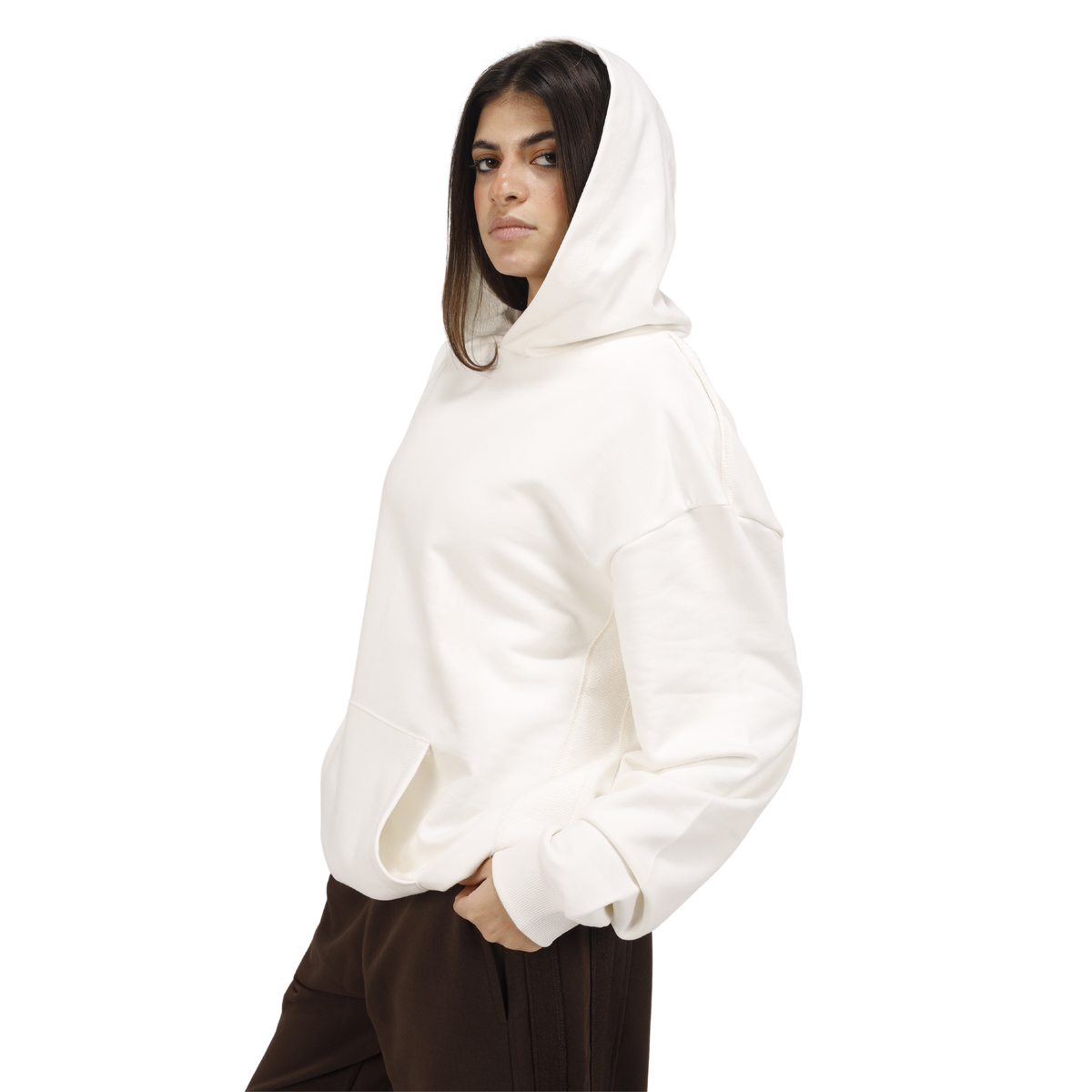 IVORY OVERSIZED HOODIE (Brown Edition) – TORC