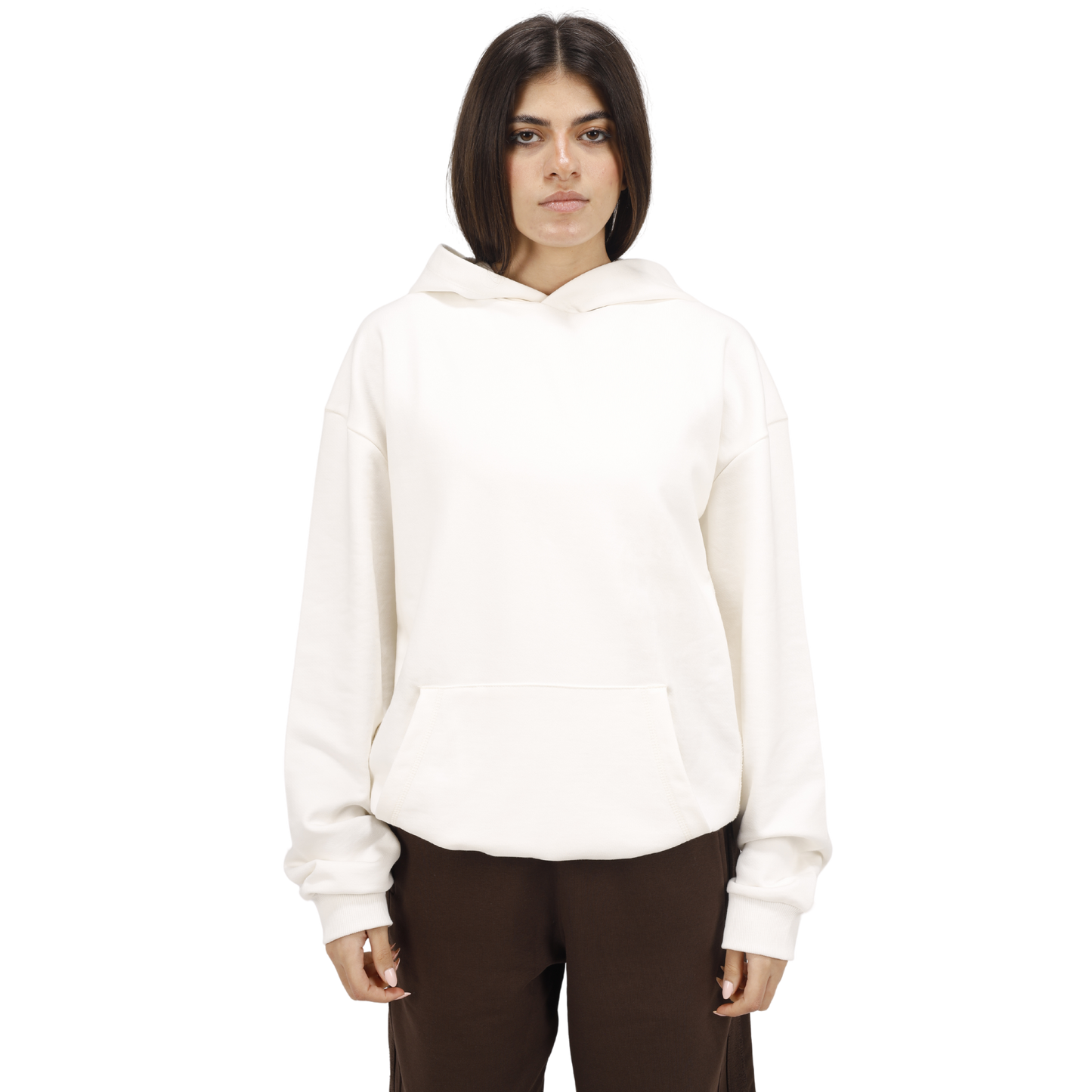 IVORY OVERSIZED HOODIE (Brown Edition)