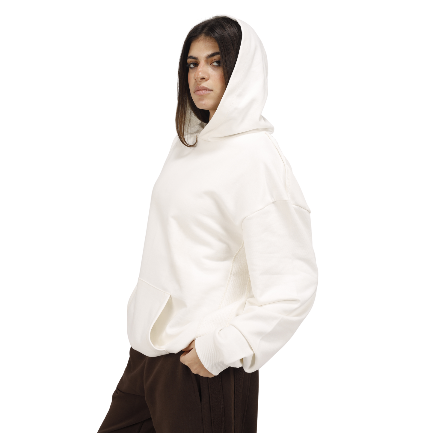 IVORY OVERSIZED HOODIE (Brown Edition)